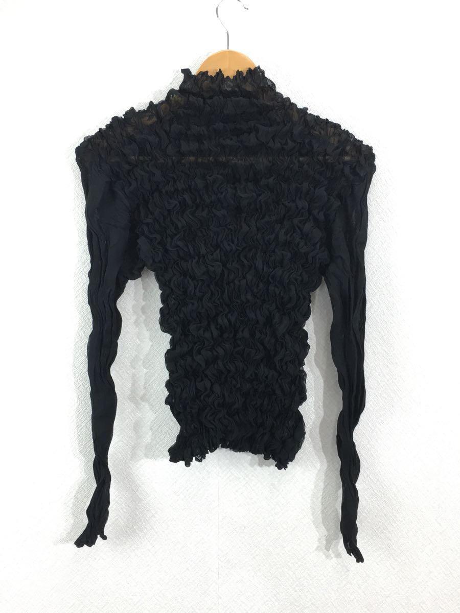 高評価の贈り物 ISSEY MIYAKE◇長袖ブラウス/3/ポリエステル/BLK/無地