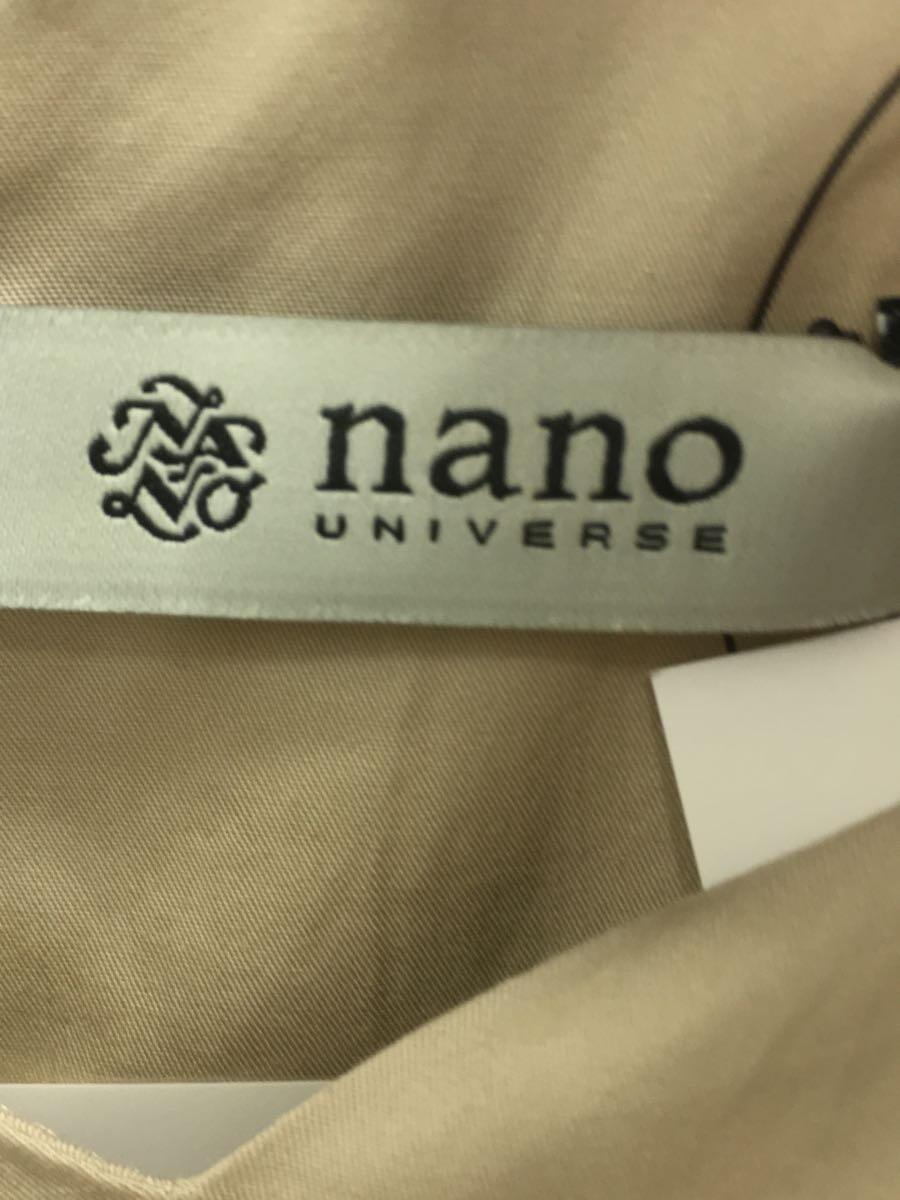 nano universe◆ノースリーブワンピース/36/コットン/CRM_画像3