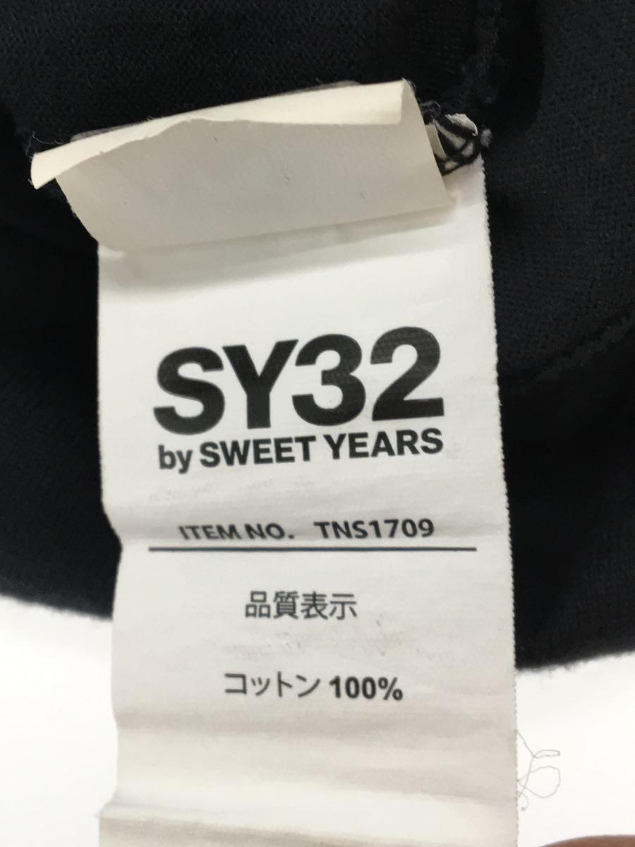 SY32 by SWEET YEARS◆Tシャツ/XL/コットン/BLK/TNS1709_画像4