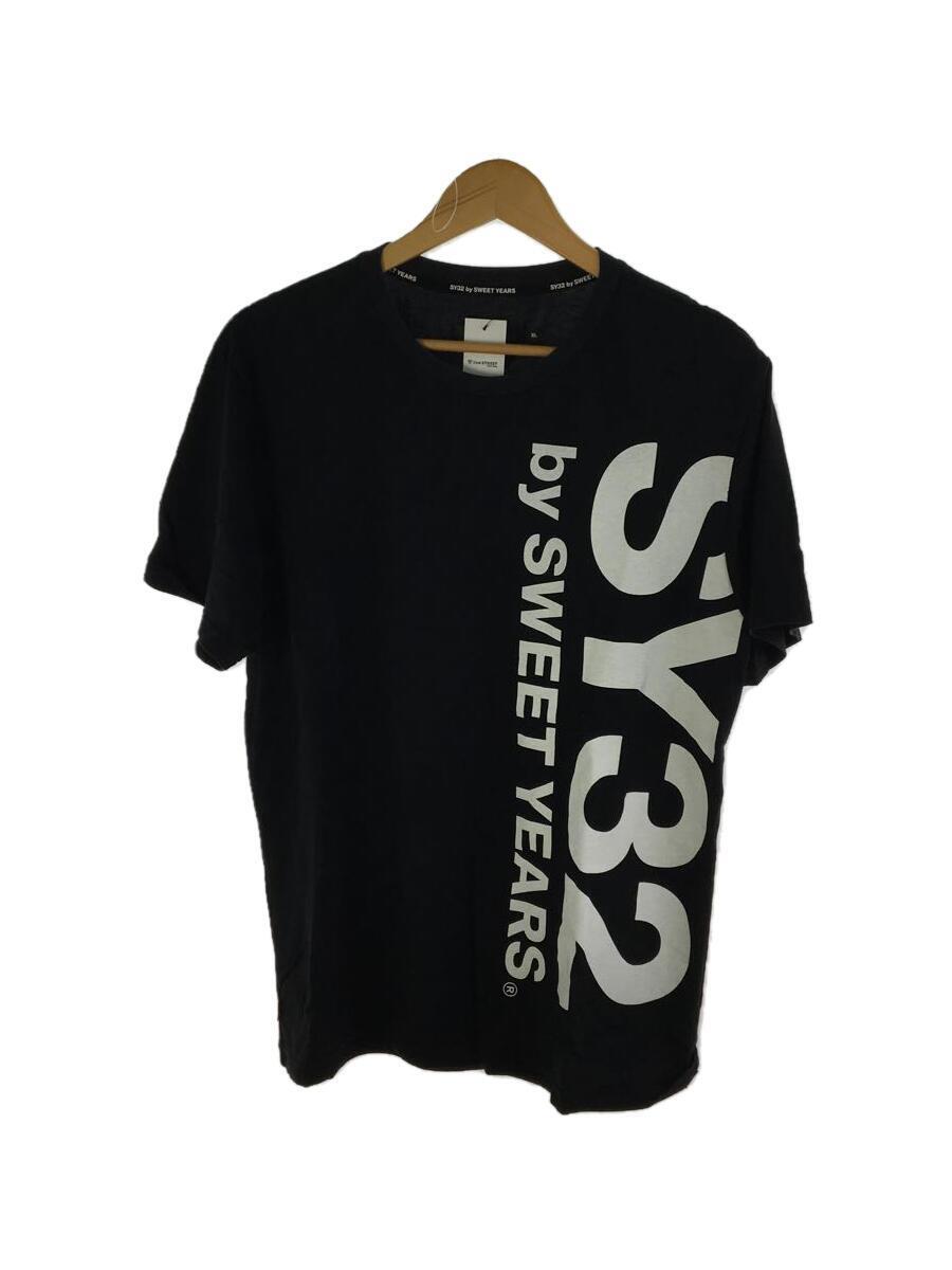 SY32 by SWEET YEARS◆Tシャツ/XL/コットン/BLK/TNS1709_画像1