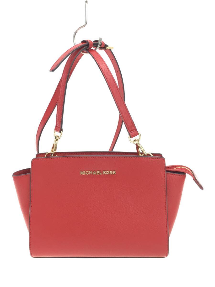 MICHAEL KORS◆ショルダーバッグ/SELMA MD MESSENGER/レザー/RED/無地/30T3GLMM2L_画像1