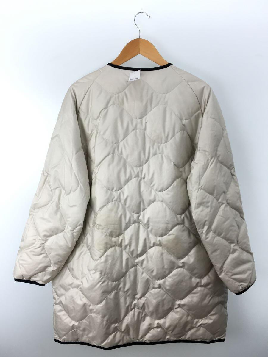 nanamica◆コート/S/コットン/BEG/Reversible Down Coat/キルテイング側にシミ有/SUBF191