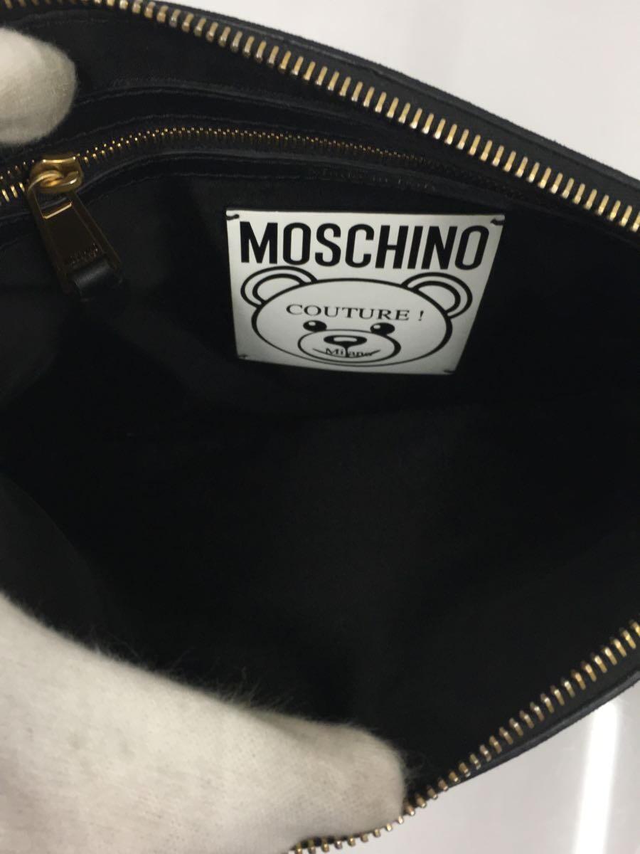 公式ショップ】 MOSCHINO◇クラッチバッグ/-/ブラック ポシェット