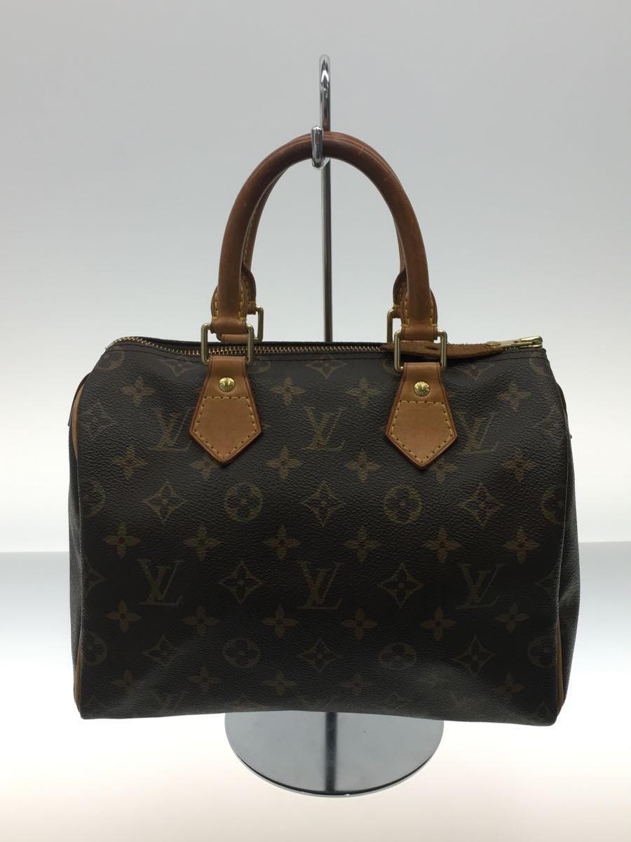 LOUIS VUITTON◆M41528/スピーディ25_モノグラム_BRW/PVC/BRW/ハンドバッグ/総柄