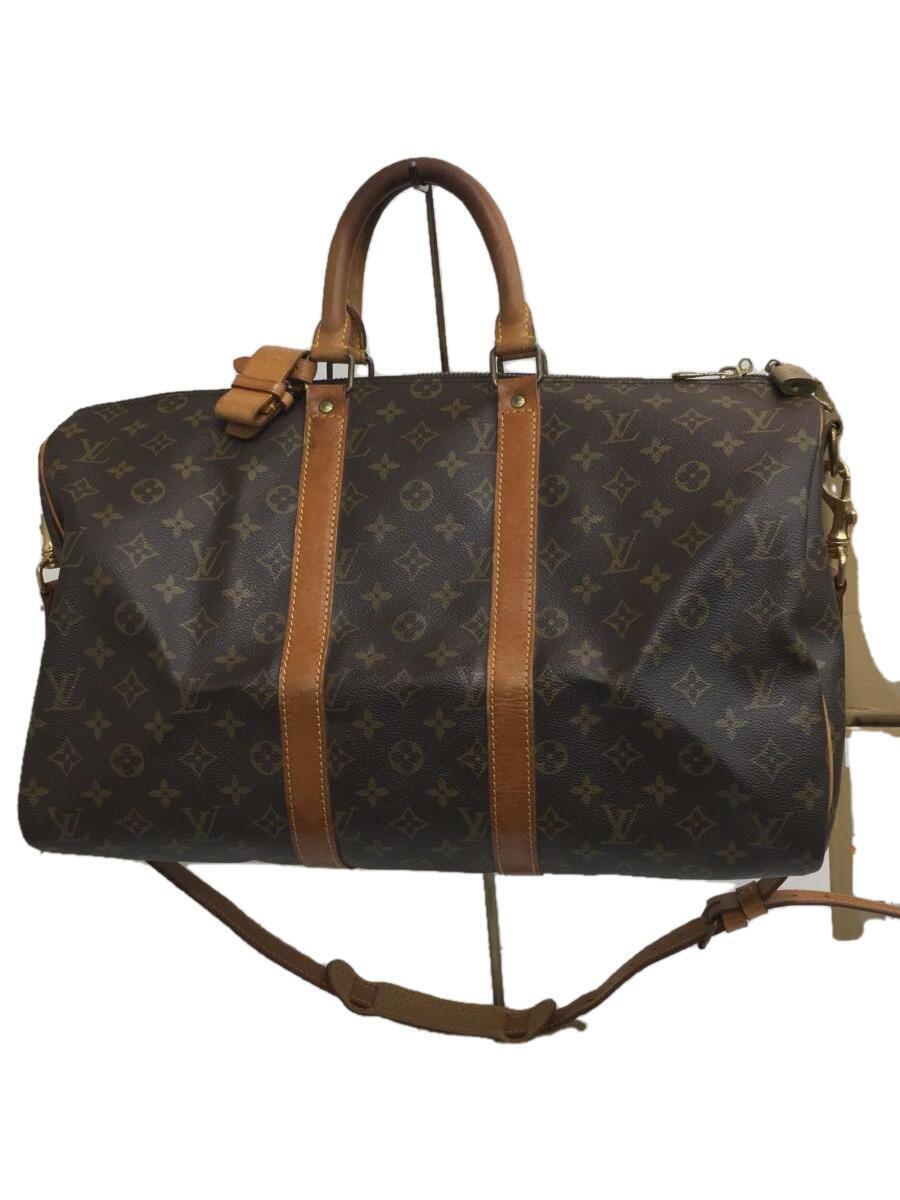 LOUIS VUITTON◆キーポル・バンドリエール45_モノグラム_BRW/PVC/BRW_画像1