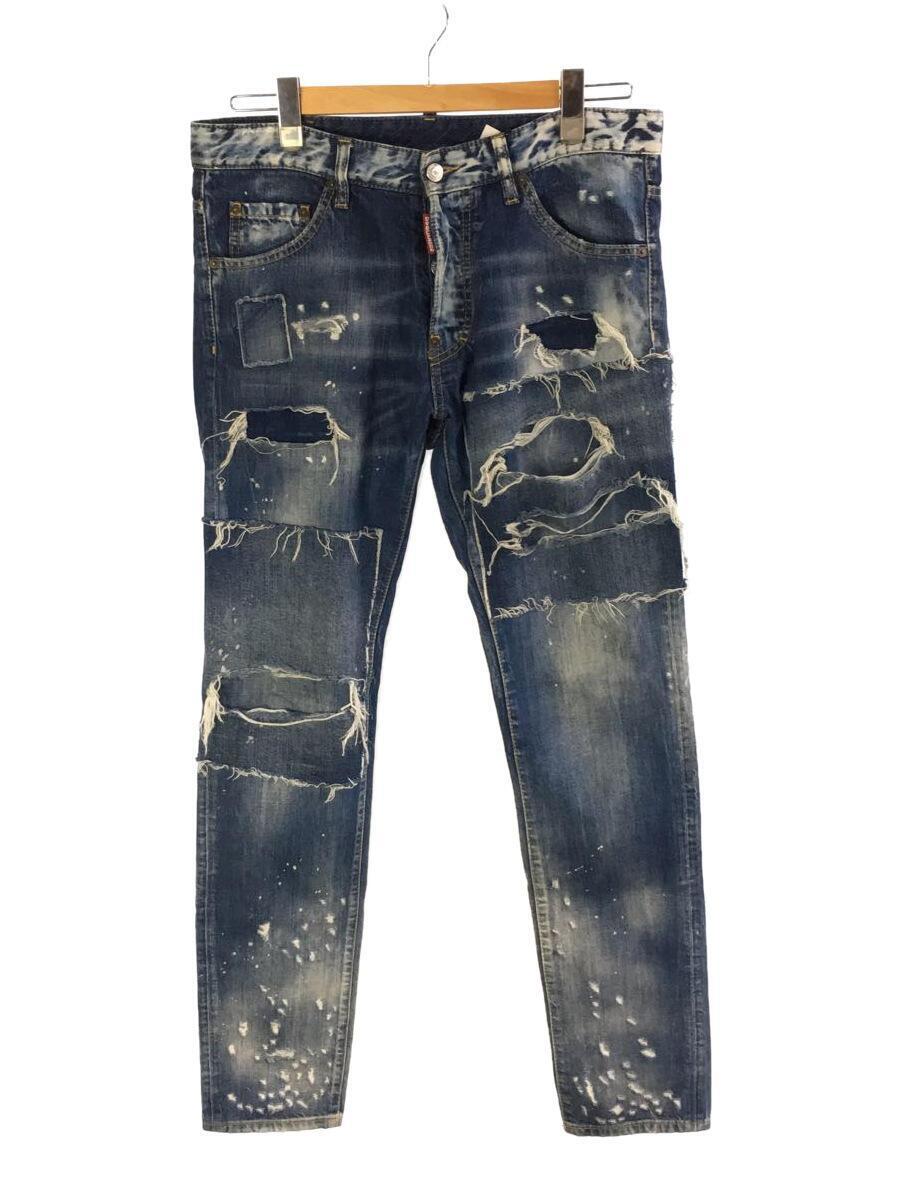 DSQUARED2◆21SS Ripped Wash Cool Guy Jeans/48/コットン/インディコ/S71LB S30309