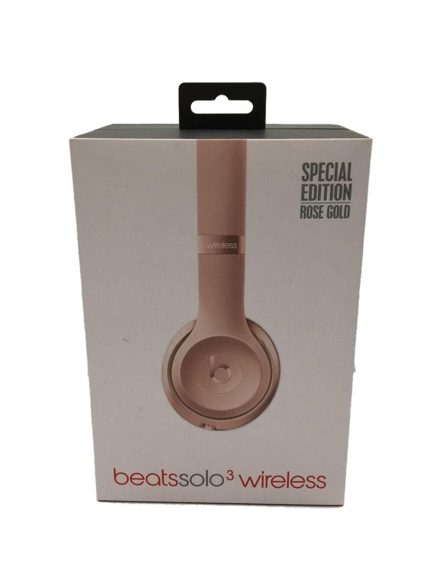 beats by dr.dre◆ヘッドホン solo3 wireless/劣化有/ビーツ/ローズゴールド_画像1