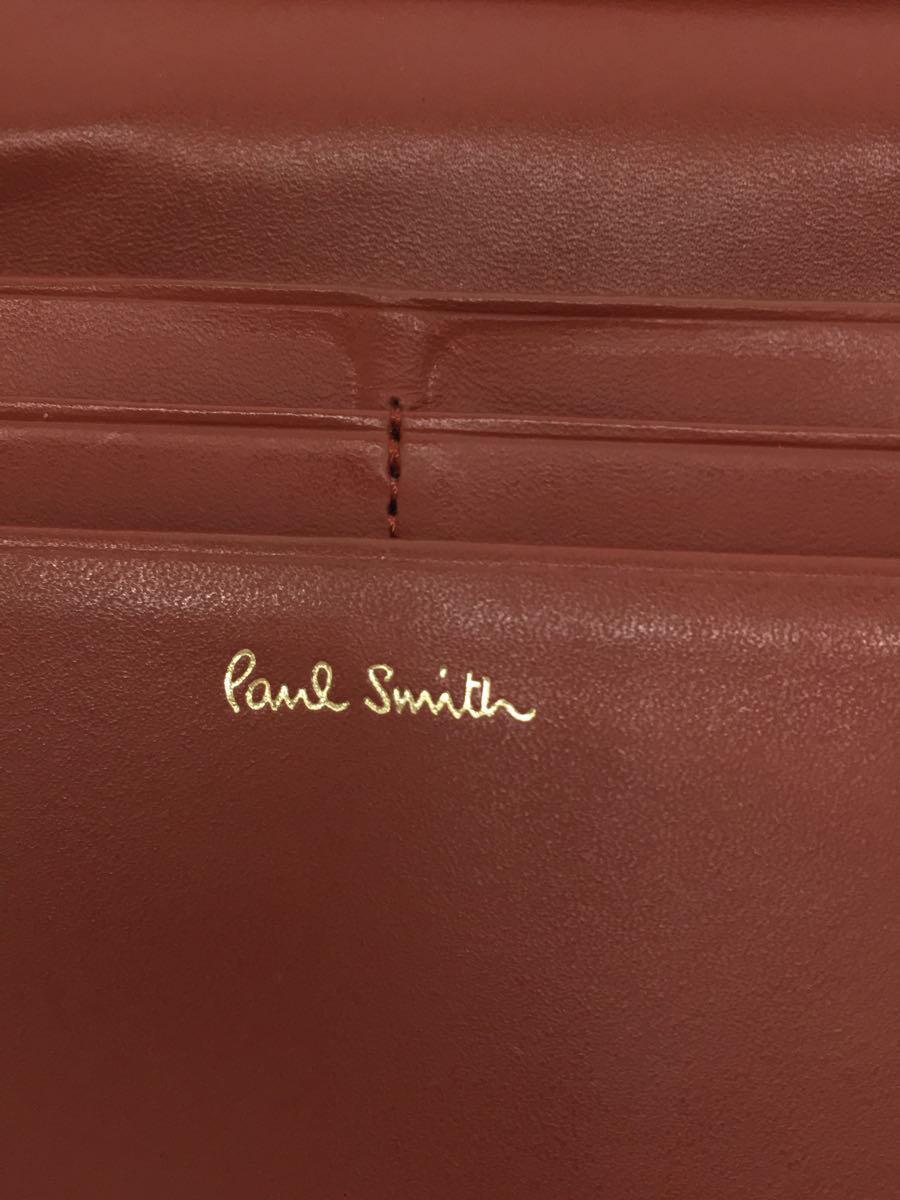 Paul Smith◆2つ折り財布/レザー/NVY/無地/レディース/やや型崩れ_画像3