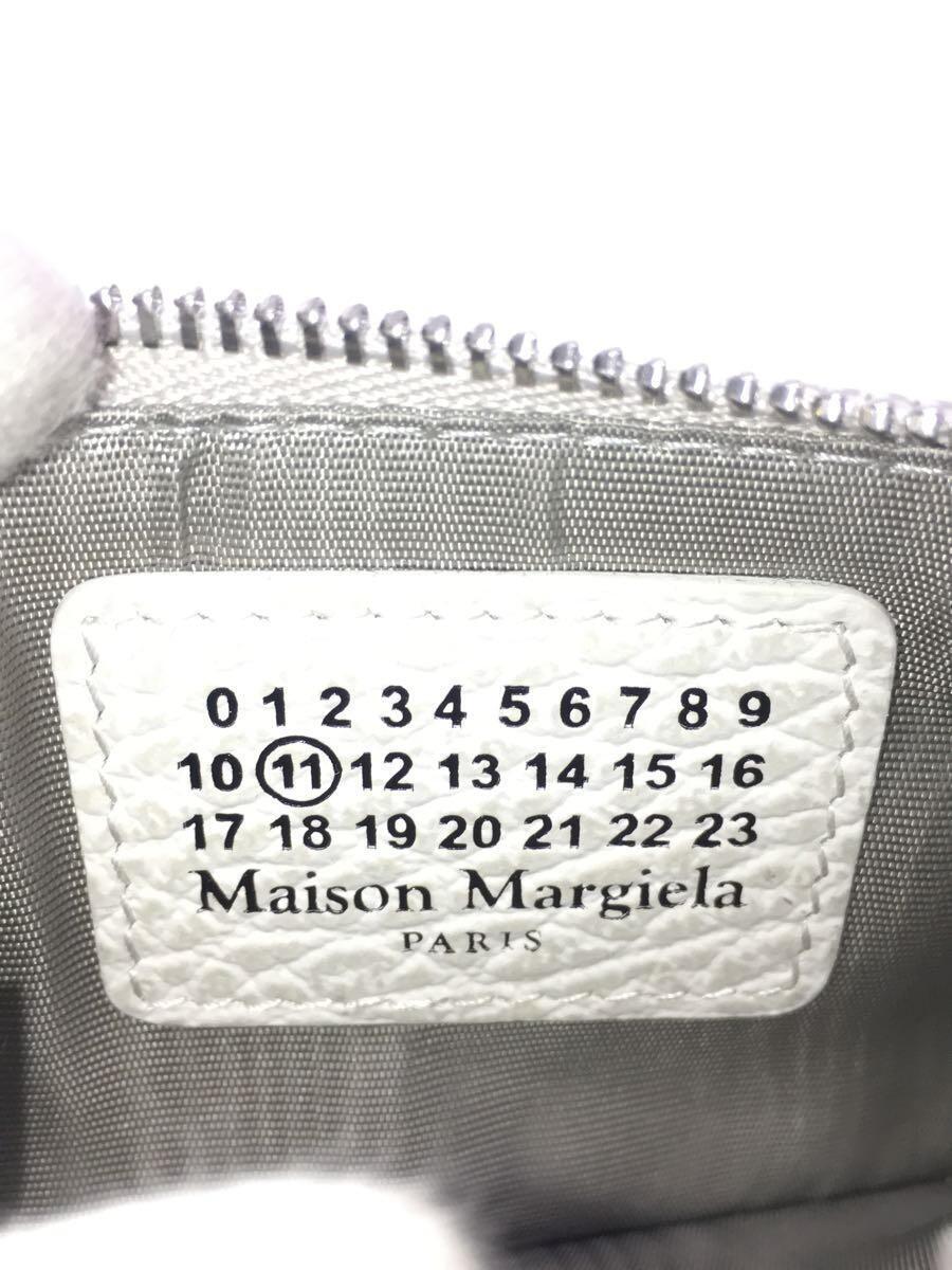 Martin Margiela◆コインケース/レザー/WHT/無地/レディース_画像3