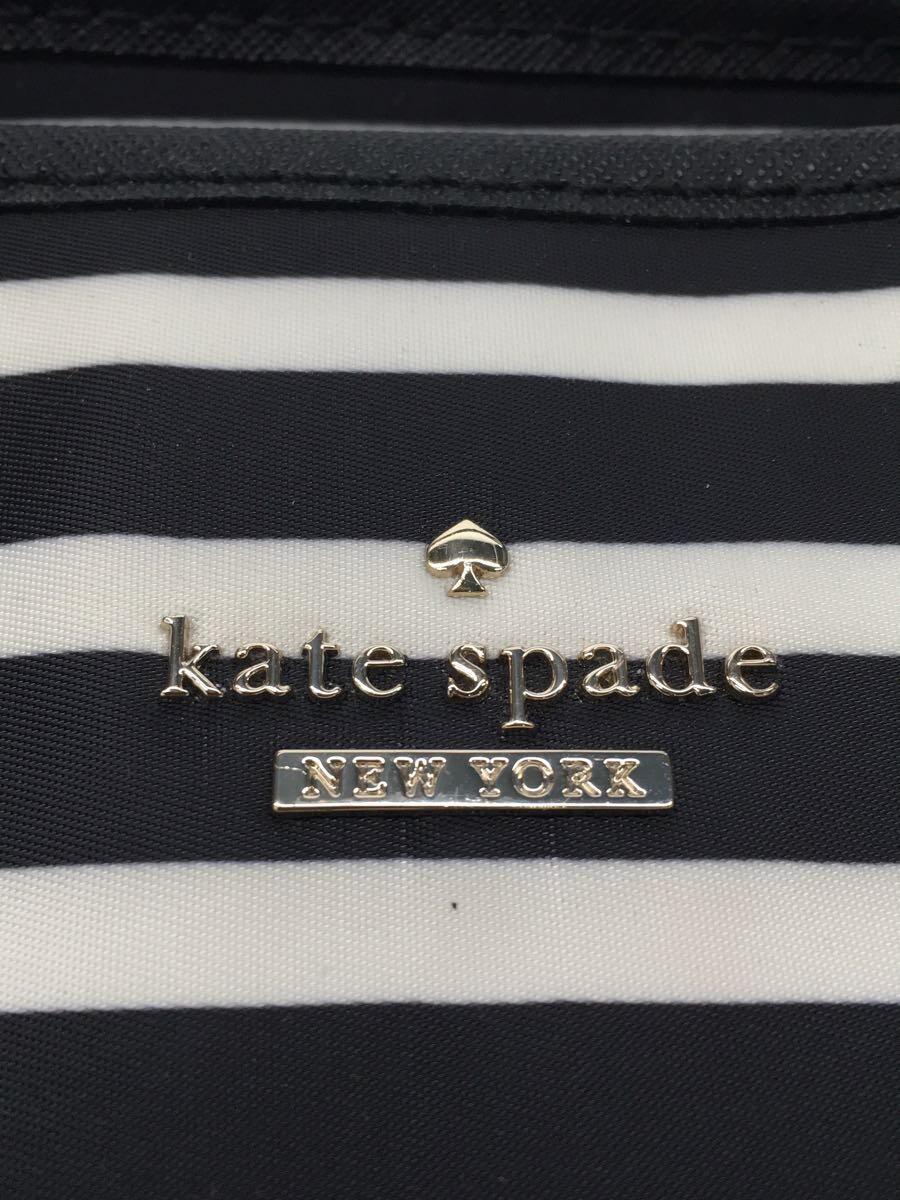 kate spade new york◆ハンドバッグ/-/WHT/ボーダー_画像5