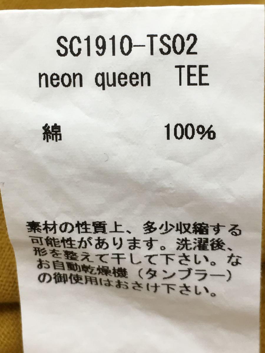 SON OF THE CHEESE◆neon queen TEE/Tシャツ/L/コットン/YLW/プリント/SC1910-TS02_画像4