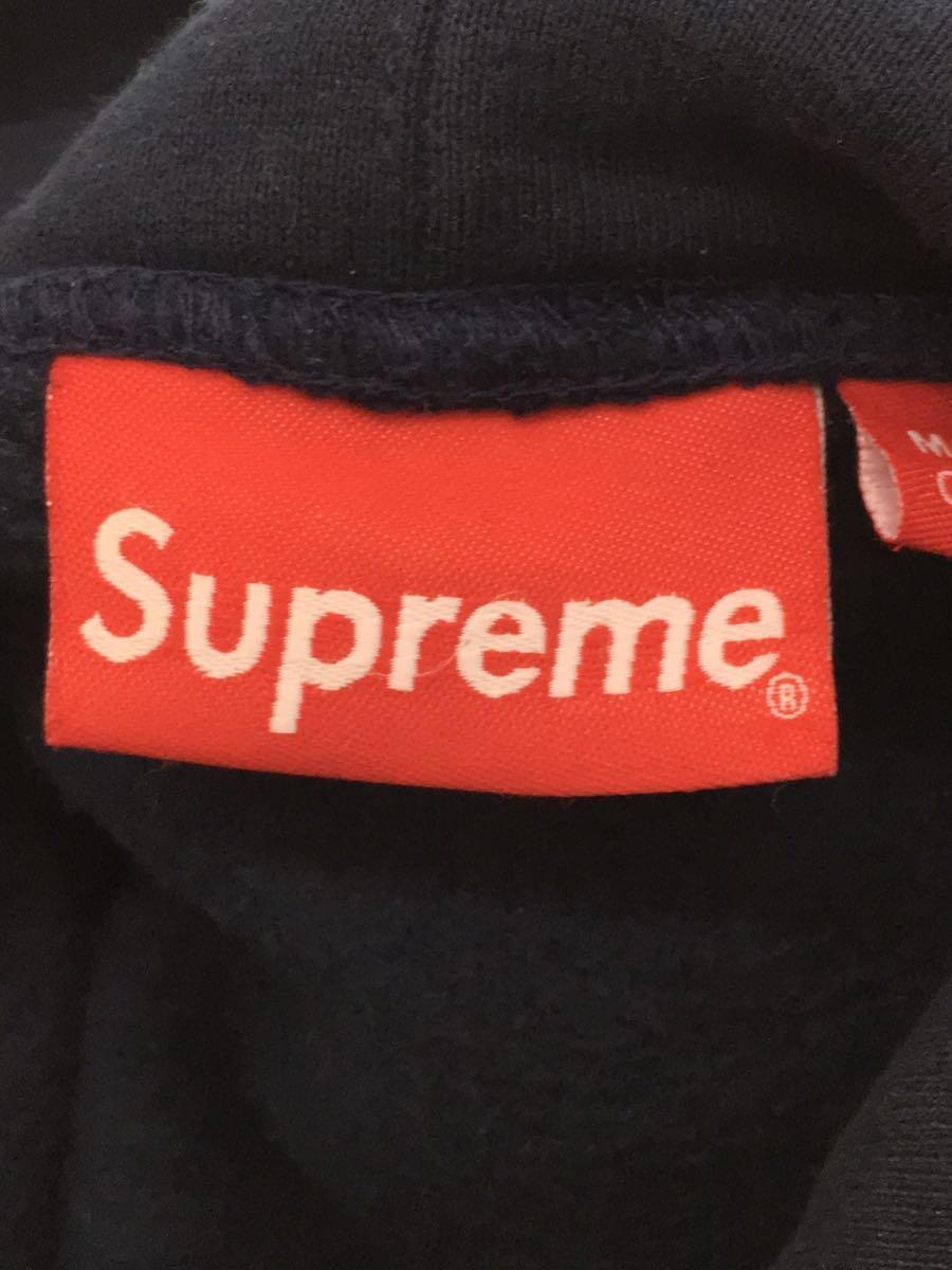 Supreme◆14FW/Banner Pullover/パーカー/M/コットン/NVY/14AW_画像3