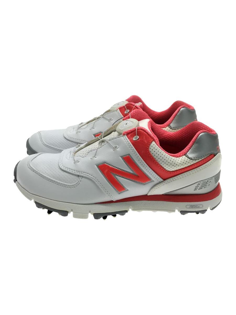 NEW BALANCE◆ゴルフシューズ/ローカットスニーカー/24cm/WHT/WGB574WC_画像1