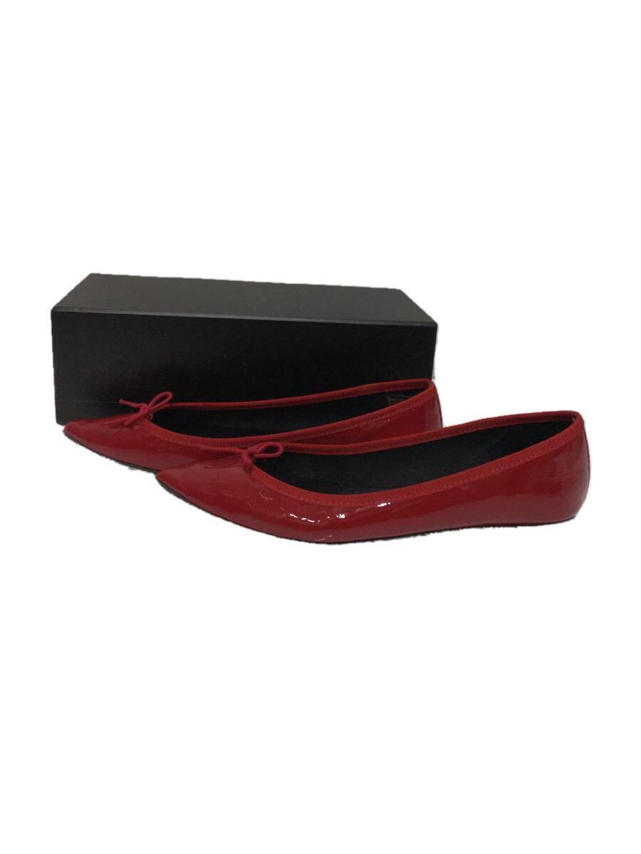 公式 repetto◇フラットパンプス/38.5/RED/レザー/51182-1-50199