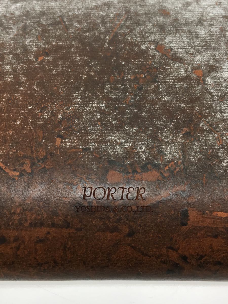 PORTER◆長財布/レザー/SLV/無地/メンズ_画像3