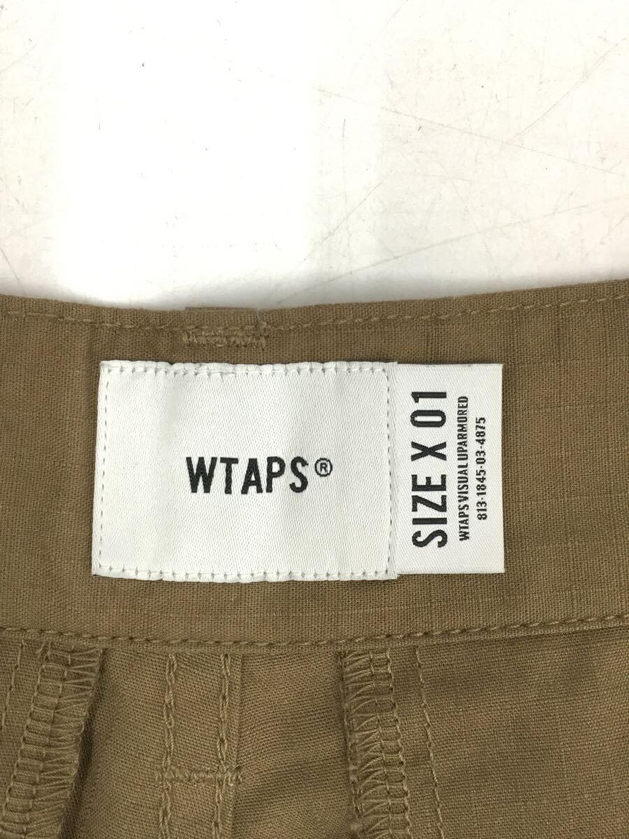 WTAPS◆ショートパンツ/1/コットン/BRW/無地/211BRDT-PTM05_画像5