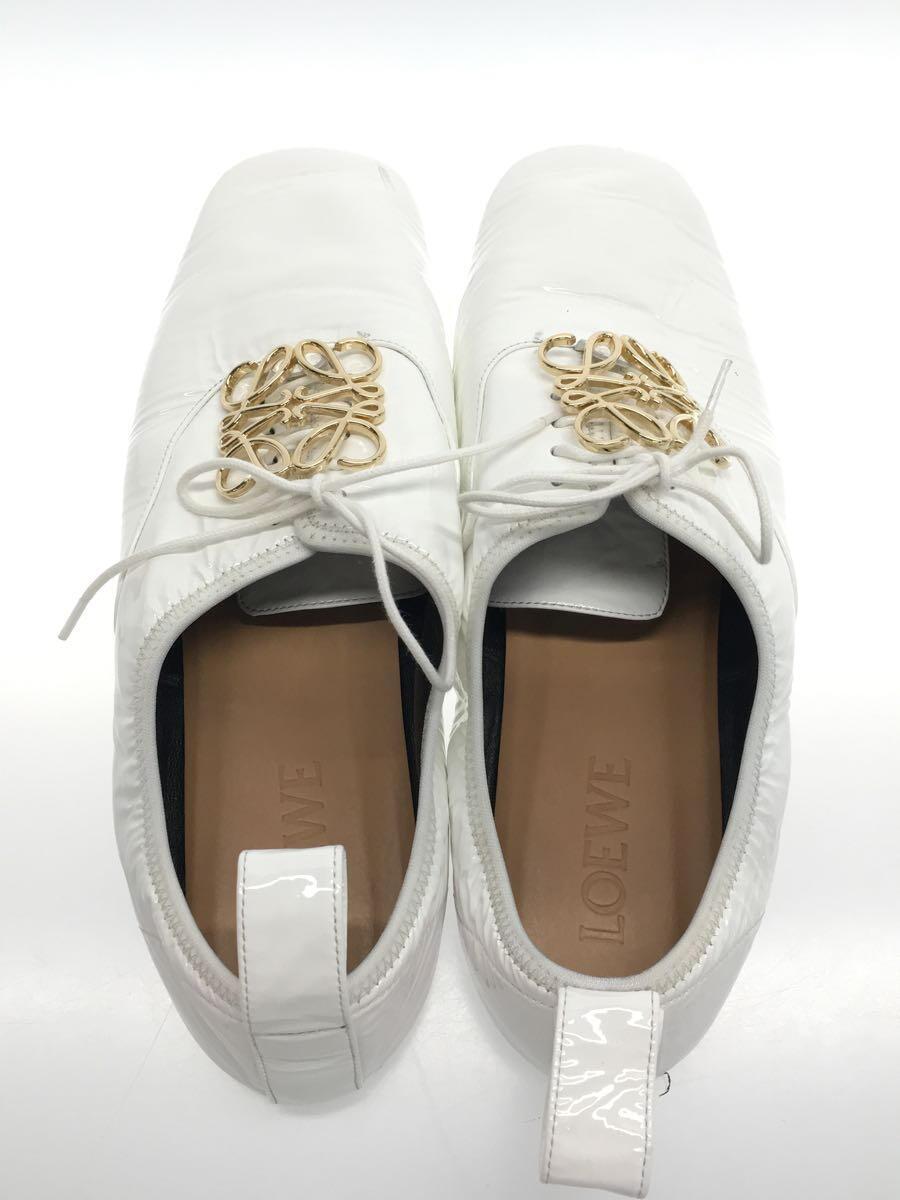 LOEWE◇アナグラム/パテント/シューズ/39/WHT レディースシューズ LOEWE◇アナグラム/パテント/シューズ/39/WHT レディースシューズ