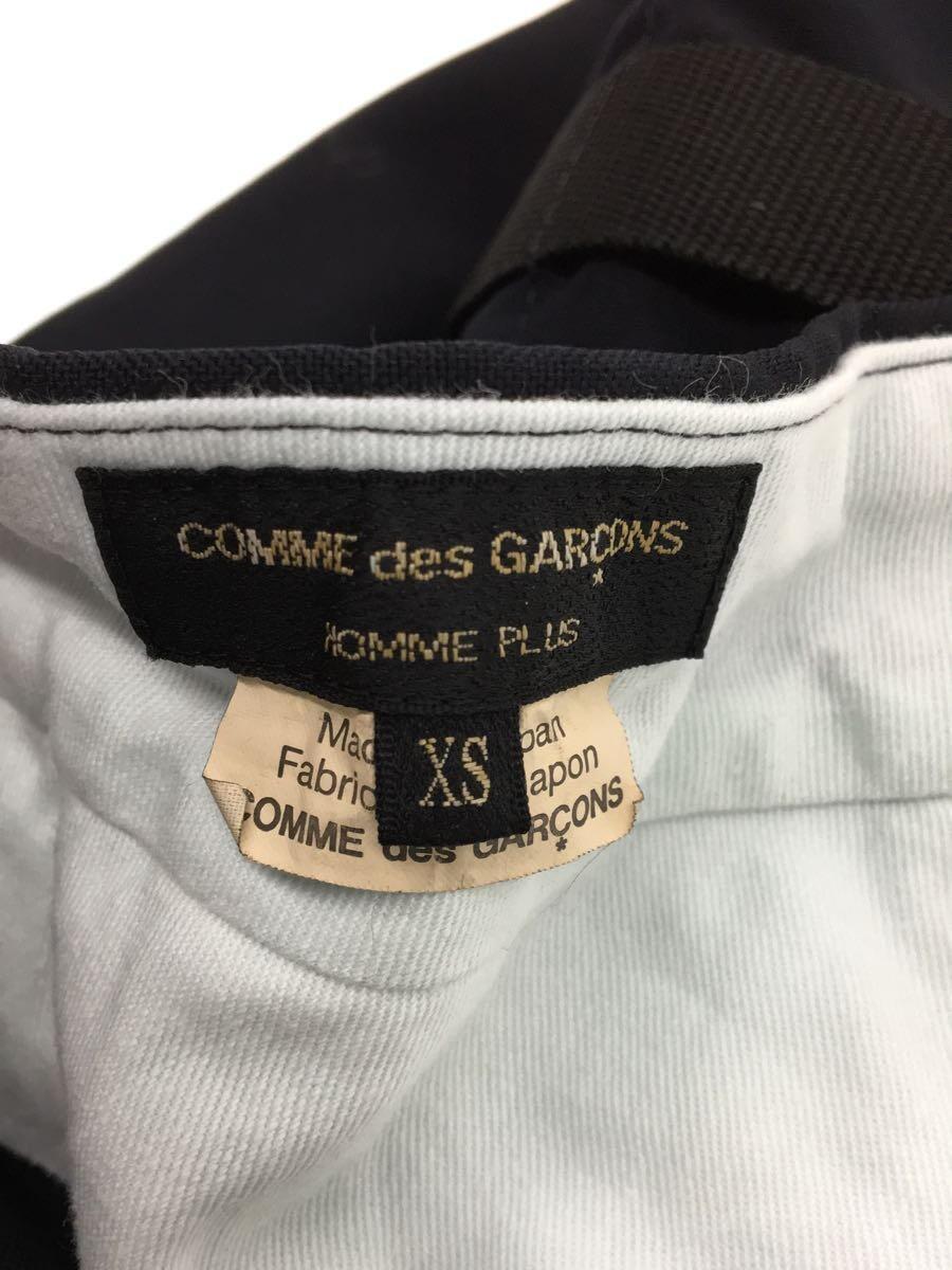 COMME des GARCONS HOMME PLUS◆サルエルパンツ/XS/ポリエステル/ネイビー/伸縮加工立体ポケット/PE-P045_画像4