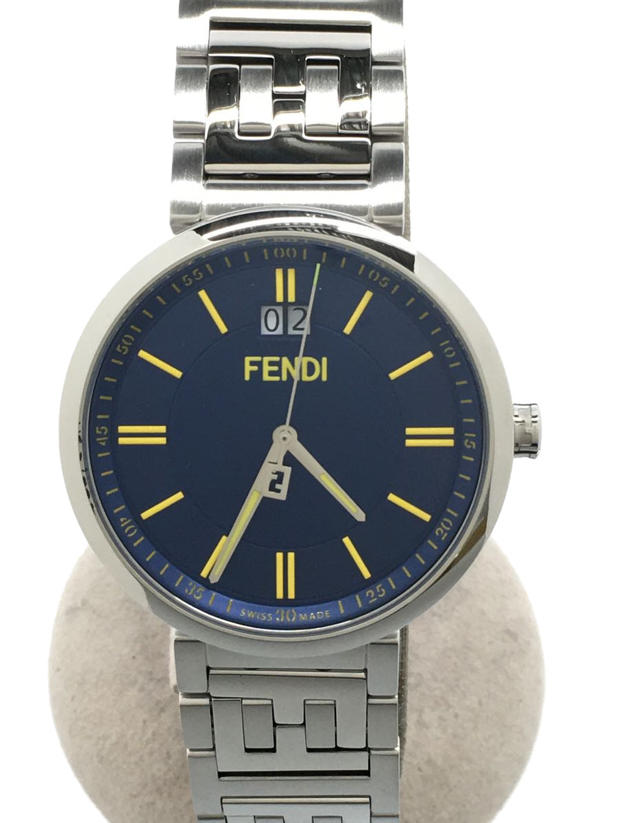 送料0円】 FENDI◇クォーツ腕時計/アナログ/-/NVY/SLV/001-105-093