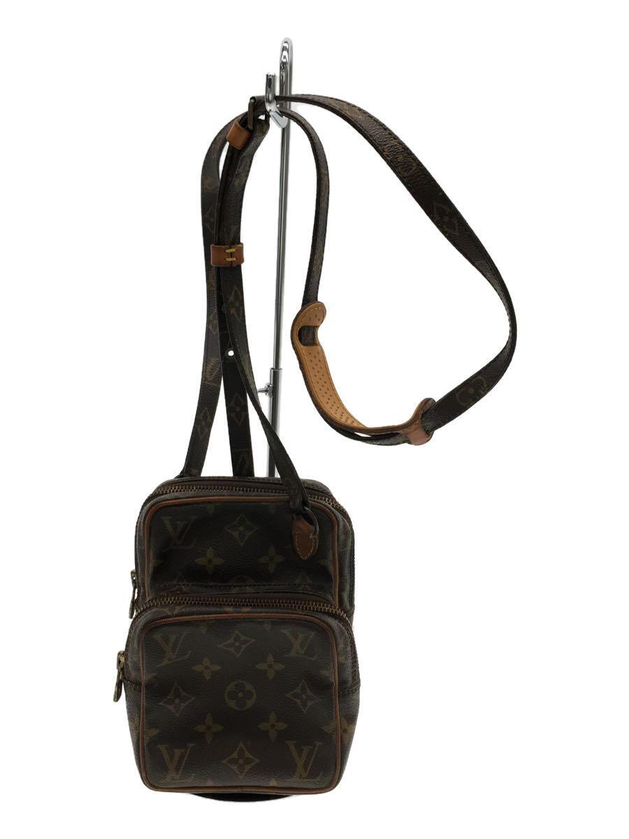 LOUIS VUITTON◆アマゾン_モノグラム_BRW/PVC/ブラウン/アマゾン/ショルダーバッグ/M45238/80s/