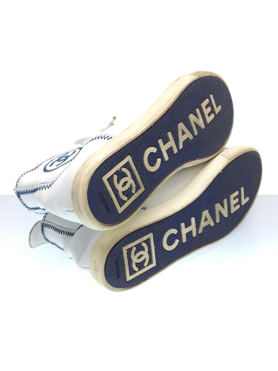 CHANEL◆ハイカットスニーカー/36/WHT/IG26552_画像4