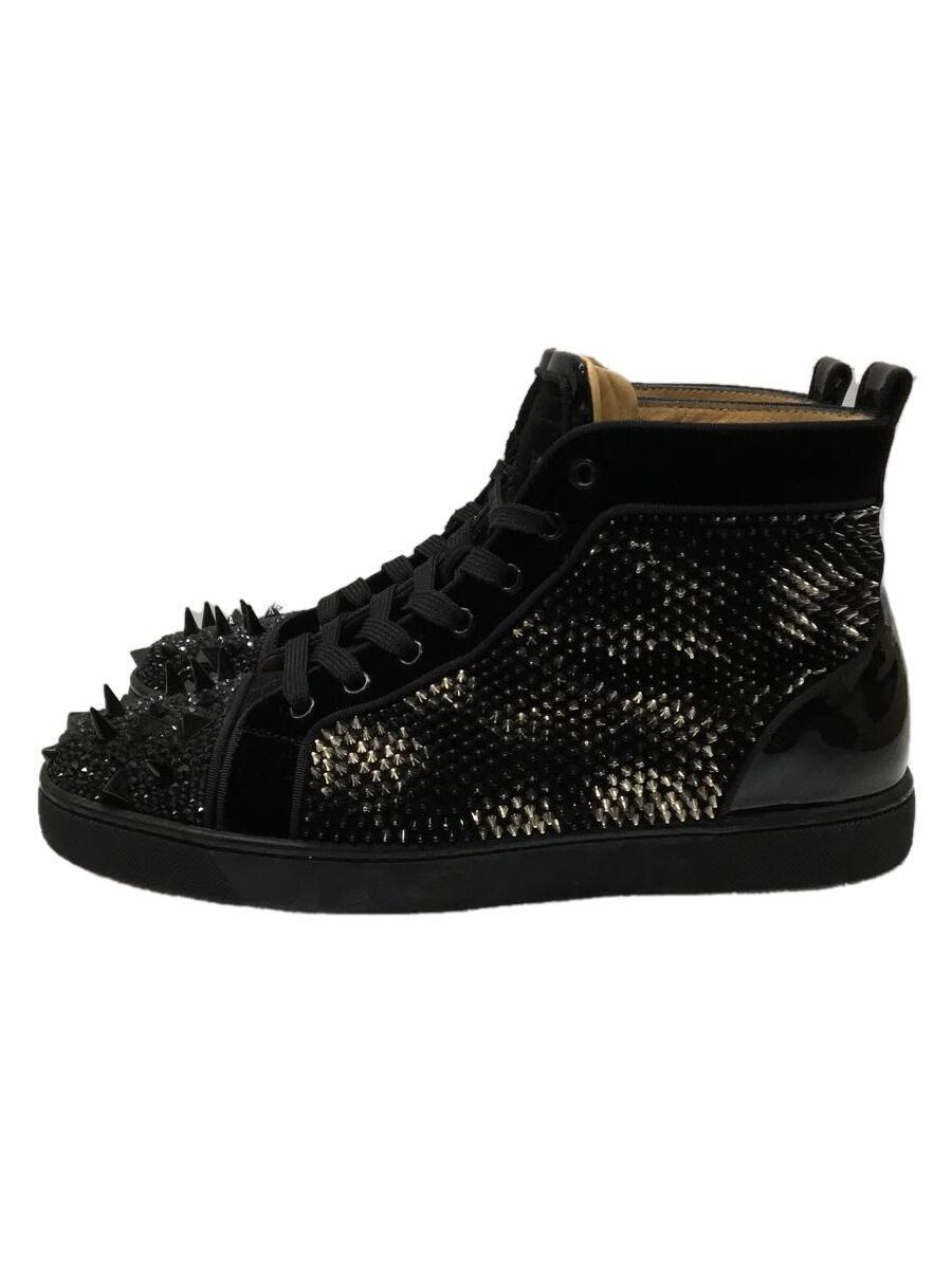 開店祝い Christian Louboutin◇ハイカットスニーカー/42/BLK 28.0cm