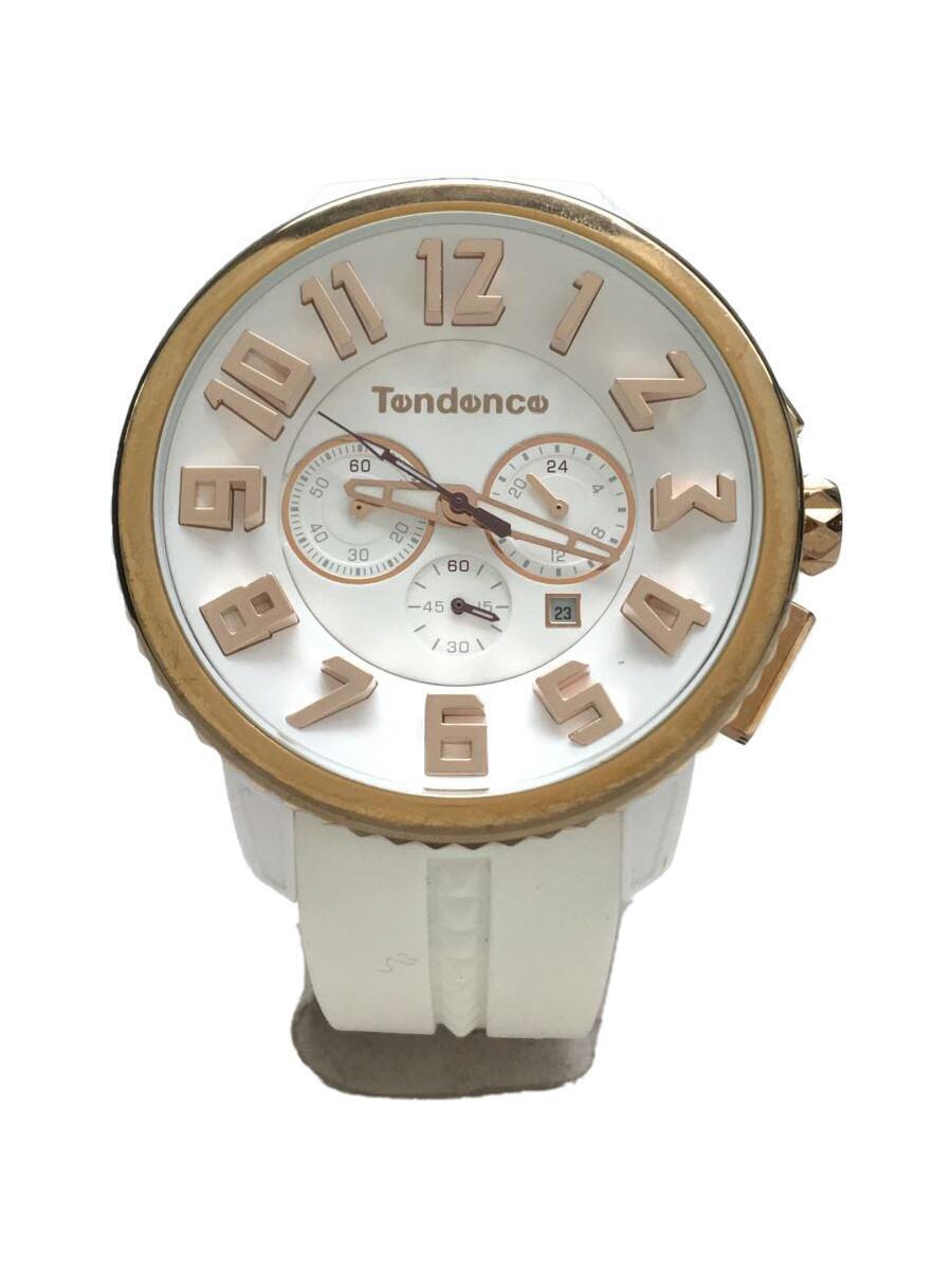 Tendence◆腕時計/アナログ/レザー/WHT/WHT/TY460015