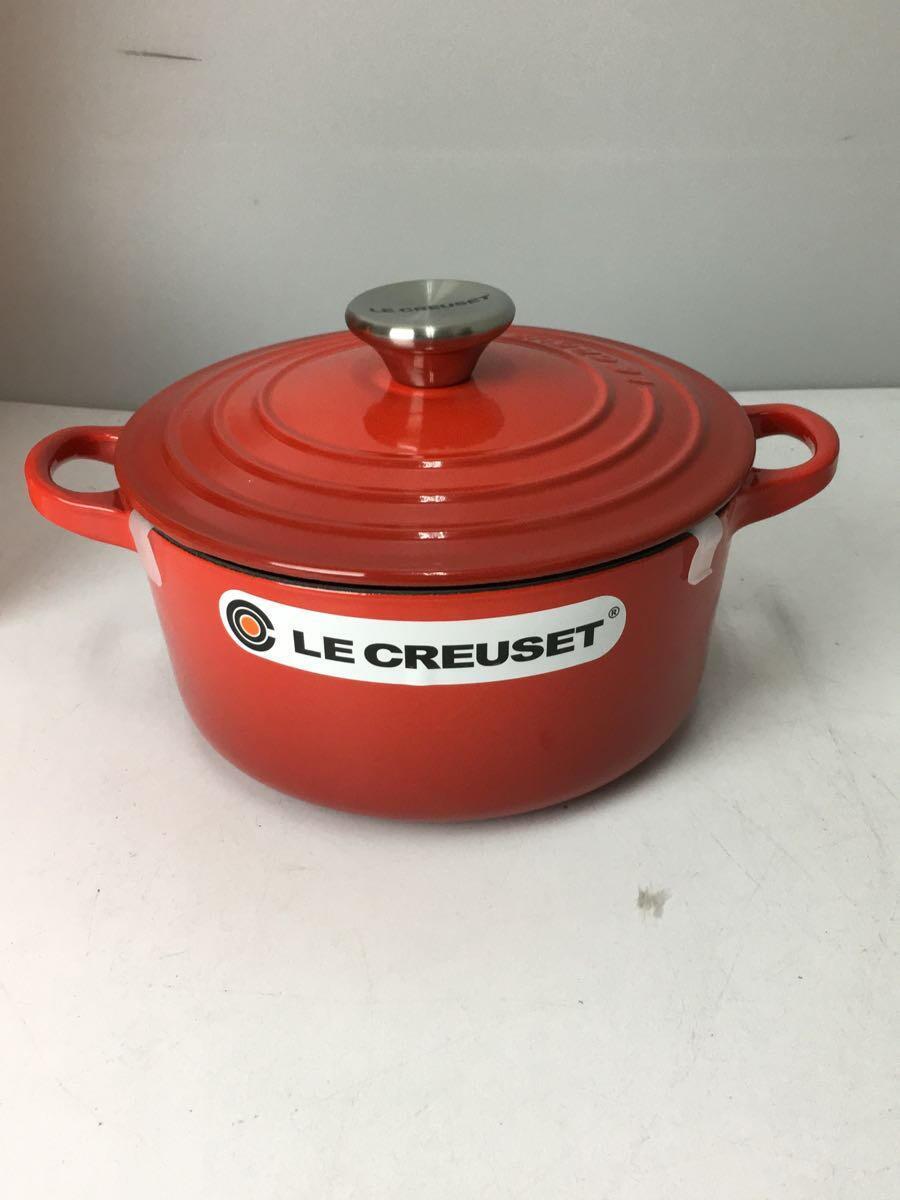 LE CREUSET◆鍋/サイズ:18cm/ORN_画像1