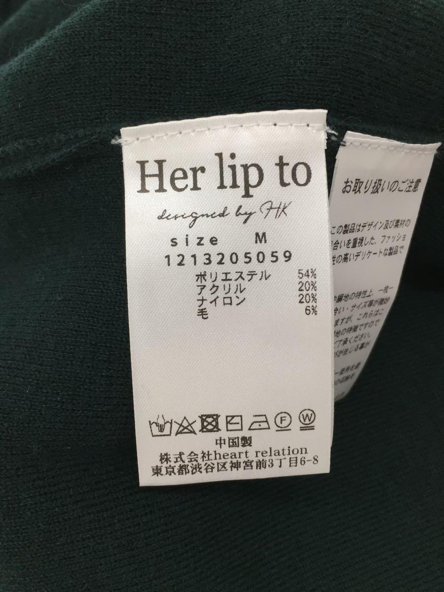 Her lip to◆長袖ワンピース/M/ポリエステル/GRN/1213205059_画像3