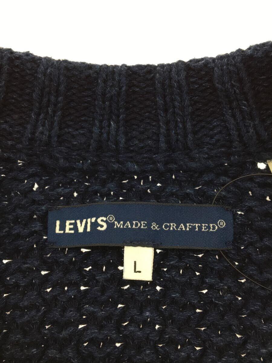 Levi’s◆セーター(厚手)/L/コットン/NVY/無地/PC9-55952-0001/藍染/_画像3