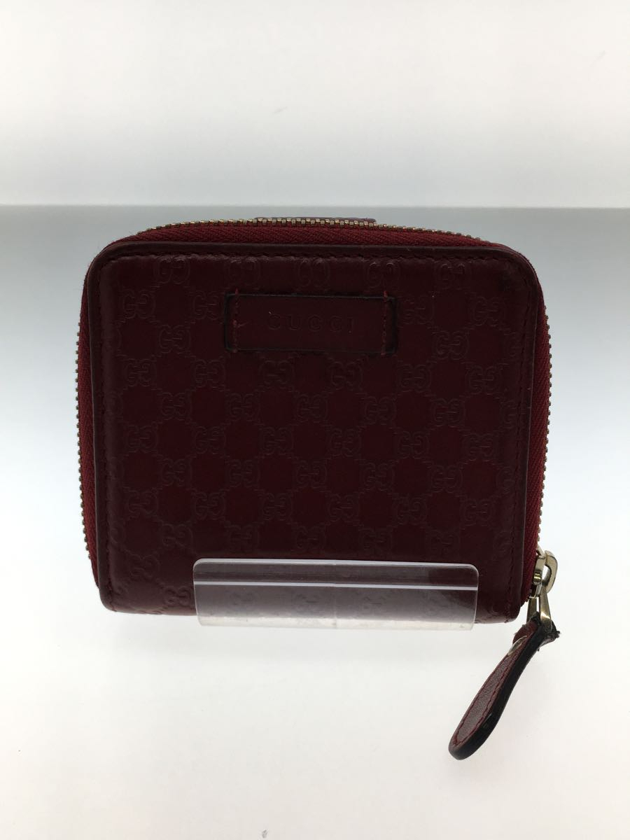 GUCCI◆2つ折り財布/レザー/ボルドー/ワインレッド/赤/無地/レディース_画像1