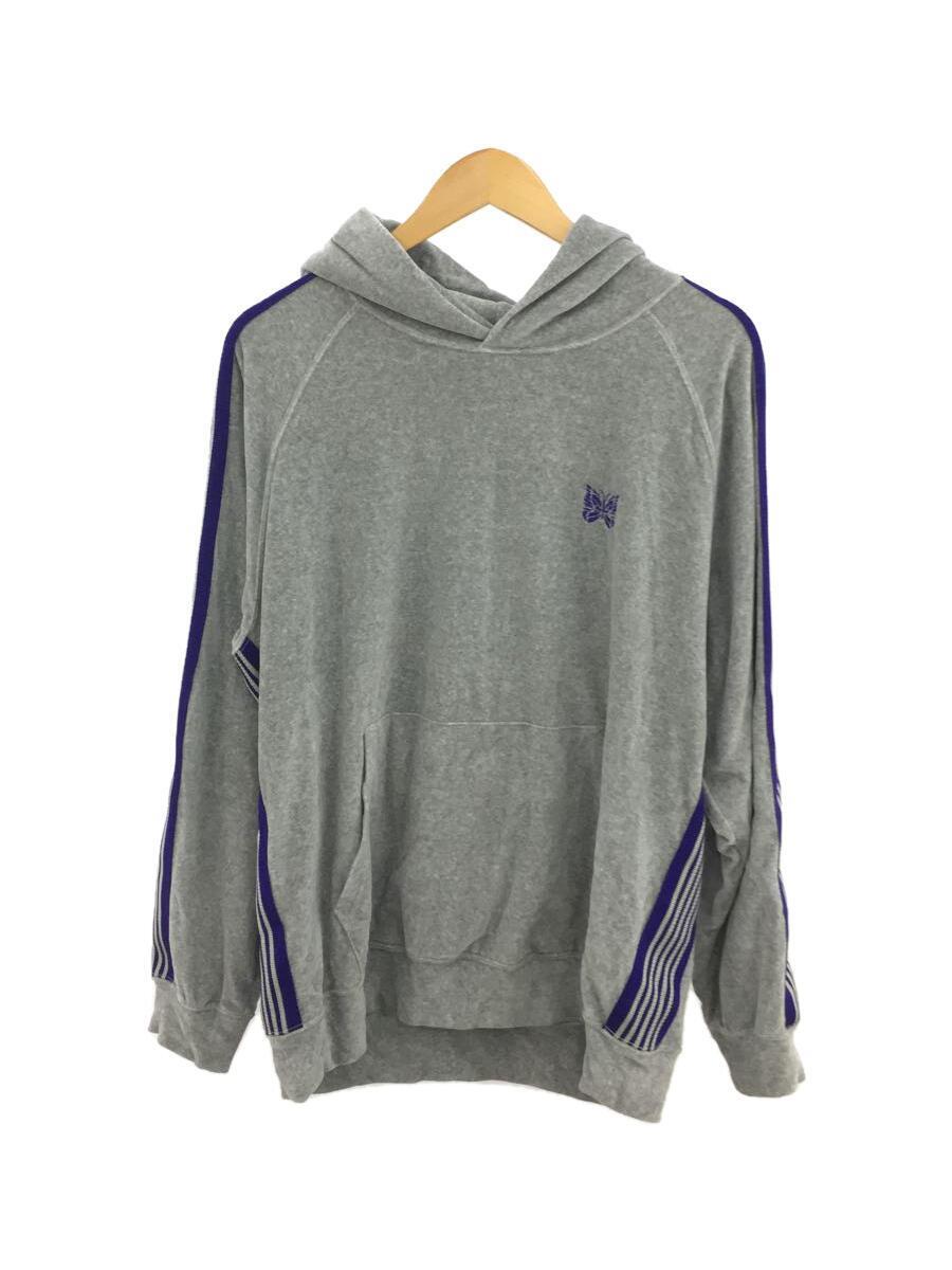 上品な Needles◇22SS/TRACK HOODY H.GREY/パーカー/L/コットン/GRY