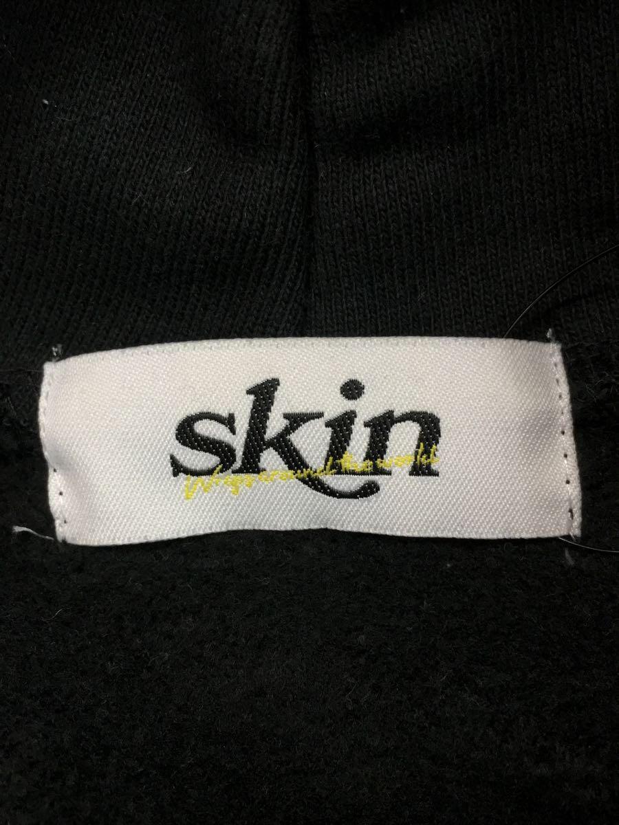 skin/23SS/HOODIE SHORT SWEATSHIRTS/パーカー/FREE/コットン/BLK/プリント_画像3