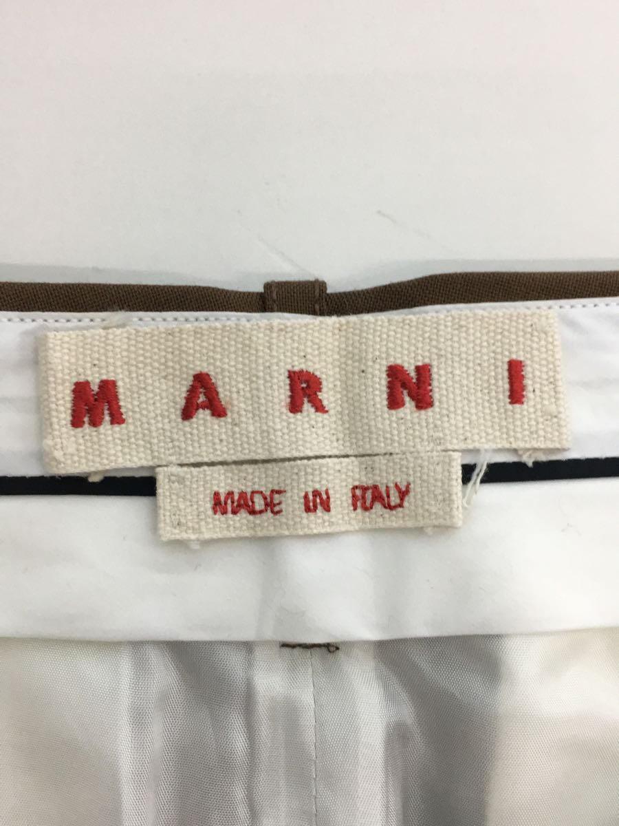 MARNI◆ボトム/40/ウール/BRW/無地_画像3