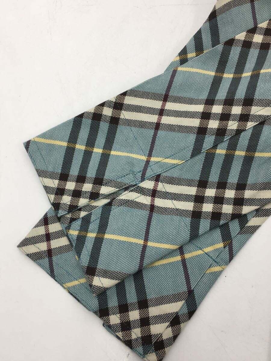 BURBERRY BLUE LABEL◆７分袖シャツ/36/コットン/BLU/チェック/FE529-260-23_画像6