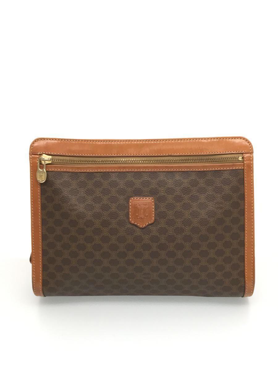 【12月スーパーSALE 15%OFF】 CELINE◆セカンドバッグ/-/BRW/マカダム柄 ハンドバッグ 【12月スーパーSALE 15%OFF】 CELINE◆セカンドバッグ/-/BRW/マカダム柄 ハンドバッグ