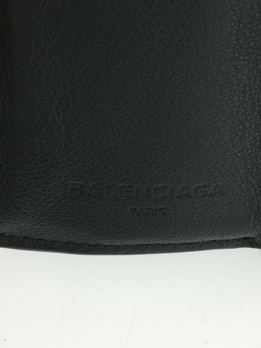 期間限定特別価格 BALENCIAGA◇3つ折り財布/レザー/グレー/無地