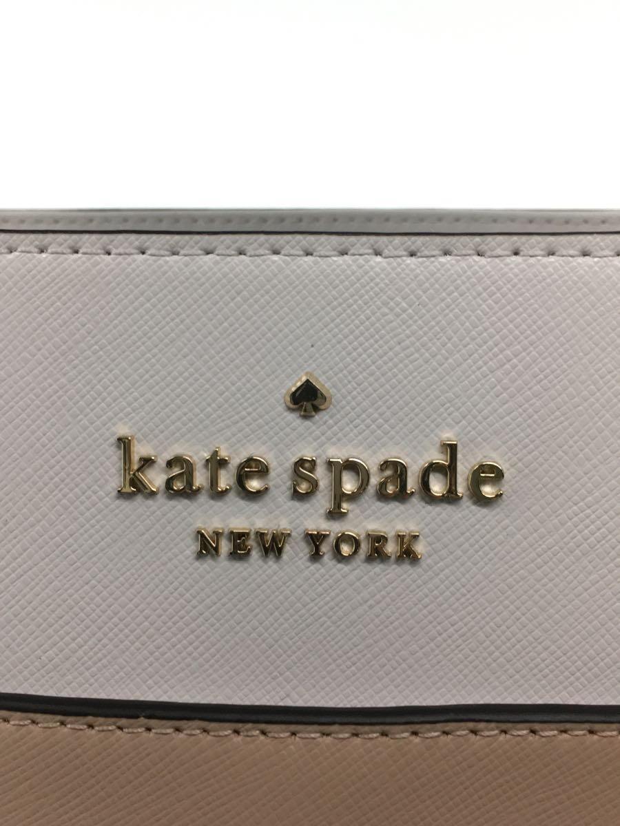 kate spade new york◆トートバッグ/PVC/BEG/無地/D411_画像5