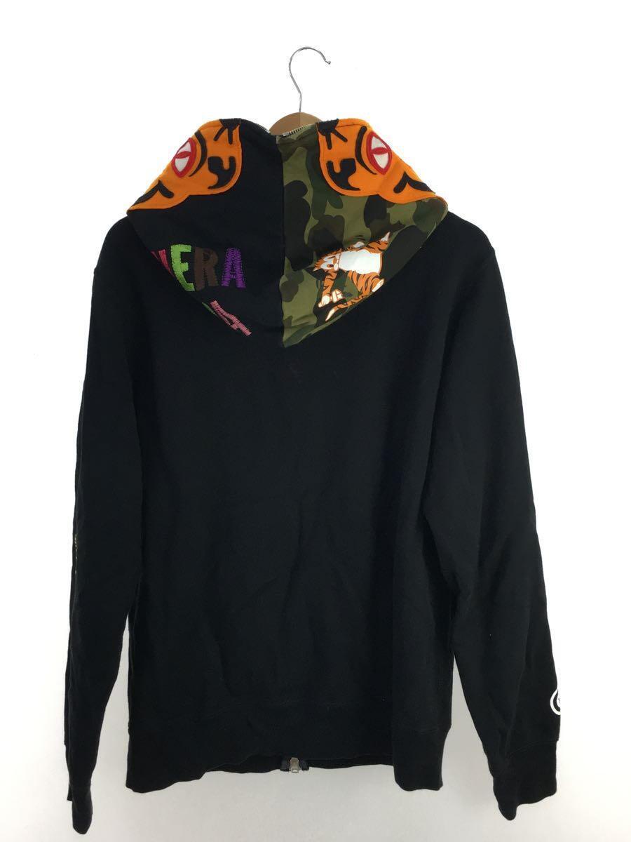 A BATHING APE◆ジップパーカー/XL/コットン/BLK/001ZPF301012X_画像2