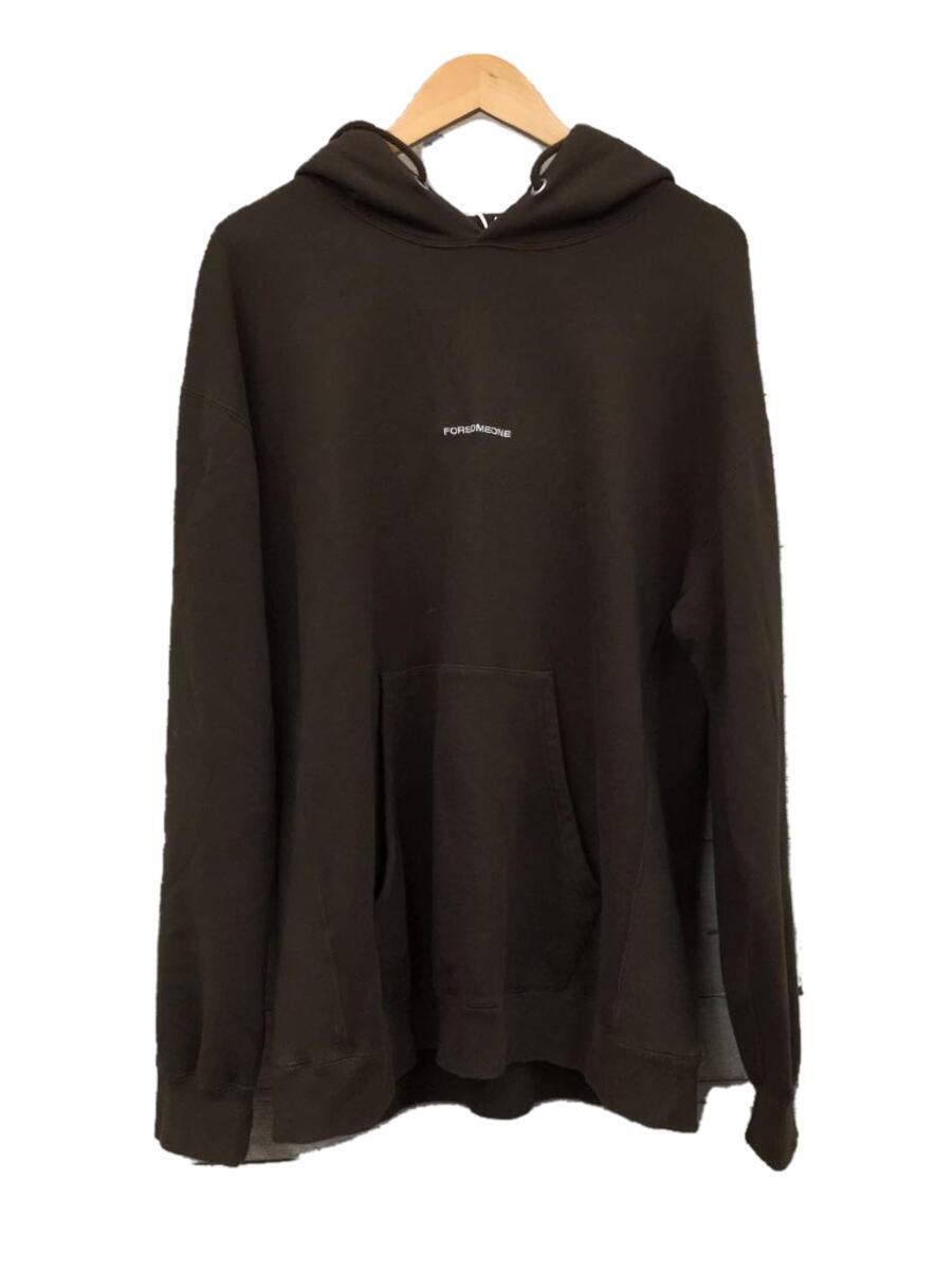 FORSOMEONE◆パーカー/48/コットン/BRW/EMBRO HOODIE/ロゴ