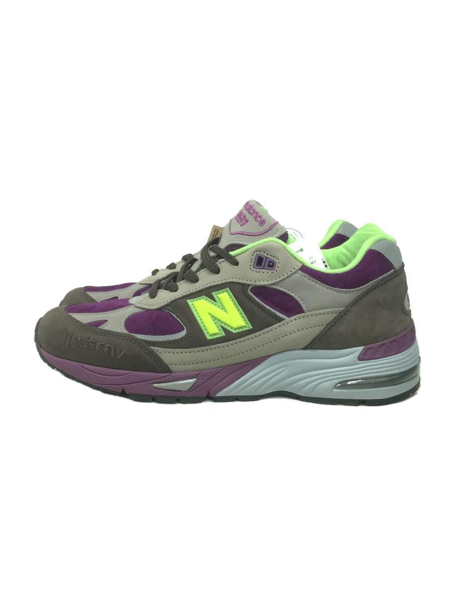 NEW BALANCE◆ニューバランス/ローカットスニーカー/UK7.5/パープル/M991SRG