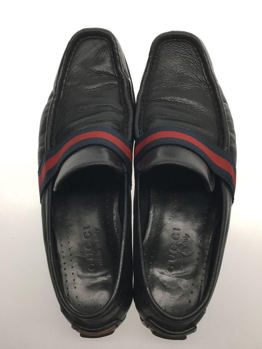 GUCCI◆ローファー/40.5/BLK/レザー_画像3