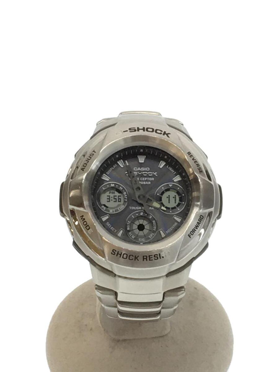 CASIO◇ソーラー腕時計・G-SHOCK/デジアナ/SLV/GW-1800DJ-1AJF