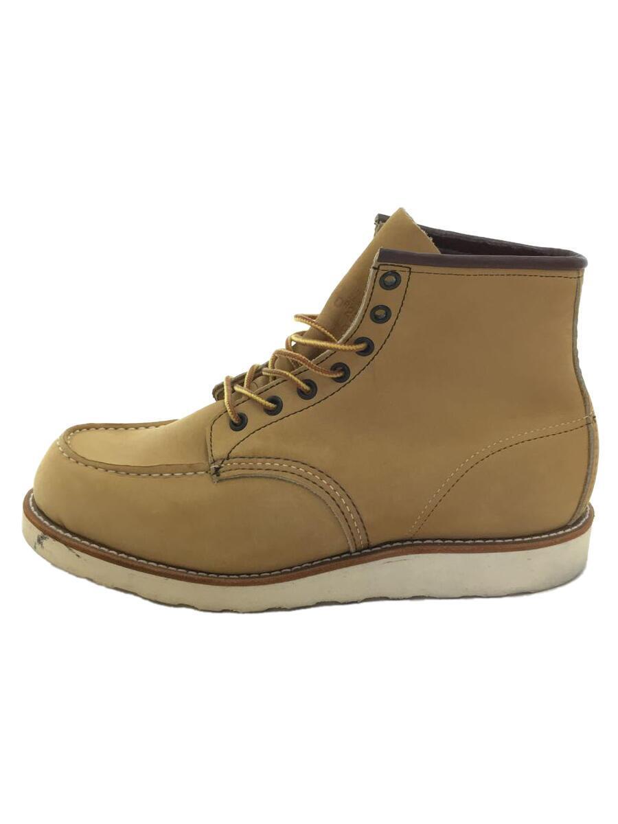 RED WING◆縦羽タグ/02878/レースアップブーツ/US8.5/BRW/レザー