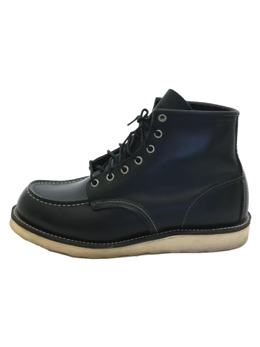 RED WING◆6inch CLASSIC MOC TOE/ブーツ/US9.5/BLK/8179