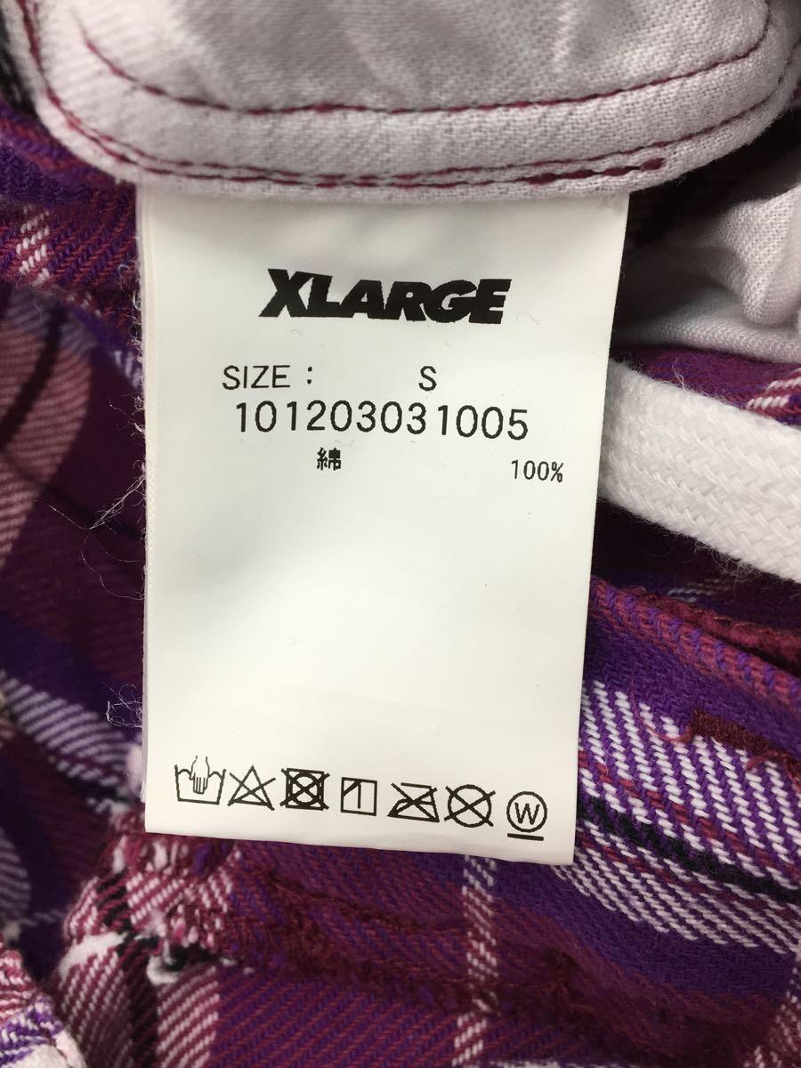 X-LARGE◆LOGO PRINT CHECK EASY PANTS/イージーパンツ/ボトム/S/コットン/PUP/チェック_画像5