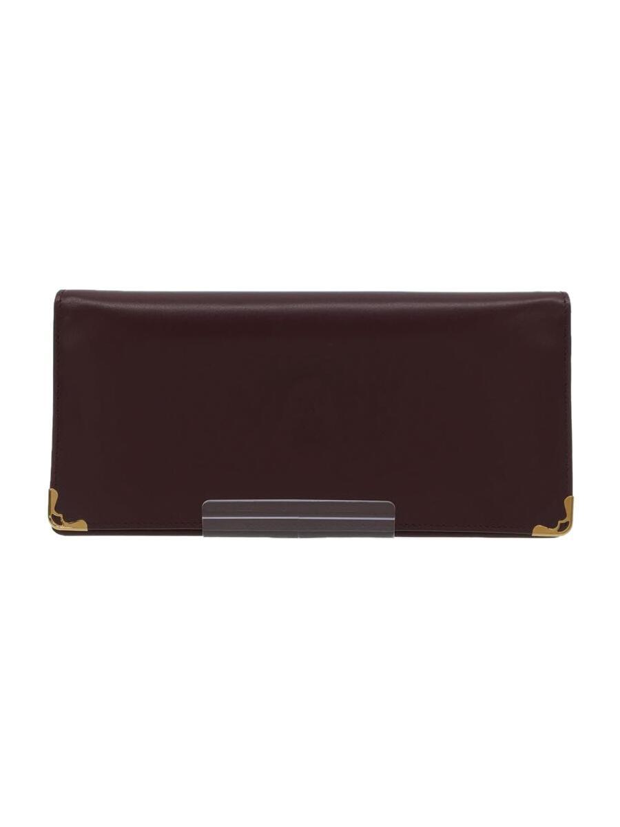 【超特価sale開催】 Cartier◆フラップ長財布/レザー/ボルドー/レディース/L3000466 長財布(小銭入れあり) 【超特価sale開催】 Cartier◆フラップ長財布/レザー/ボルドー/レディース/L3000466 長財布(小銭入れあり)