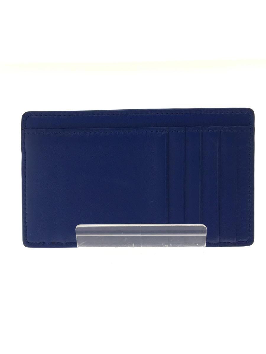 新しいブランド BALENCIAGA◇カードケース/コインケース/レザー/ブルー