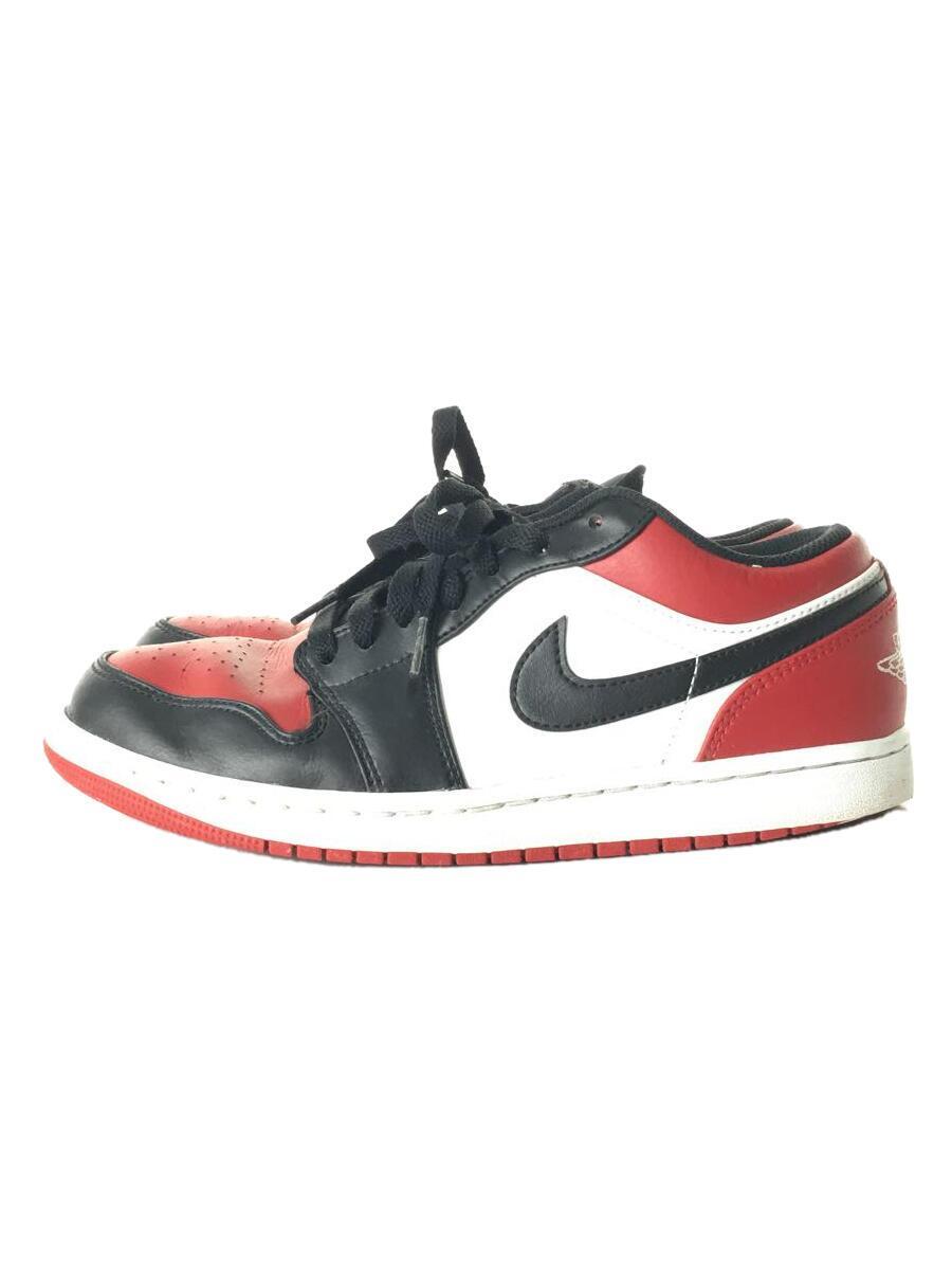 NIKE◆AIR JORDAN 1 LOW_エア ジョーダン 1 ロー/Bred Toe/26.5cm/レッド