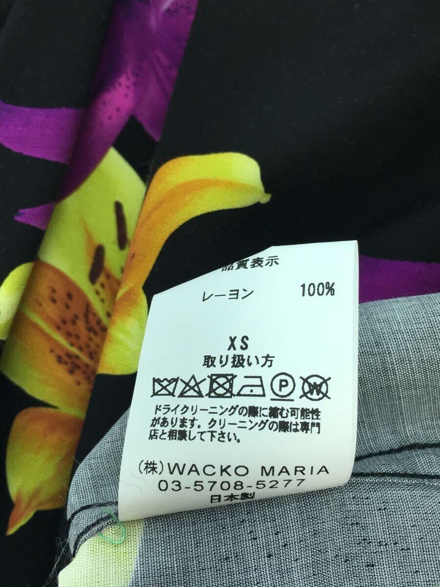 WACKO MARIA◆20SS/伊勢丹限定/百合柄/アロハシャツ/XS/レーヨン_画像4